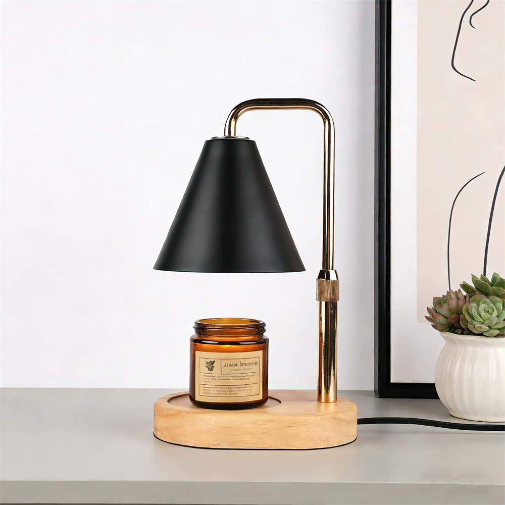Silk Candle - Black Candle Warmer Lamp with Timer