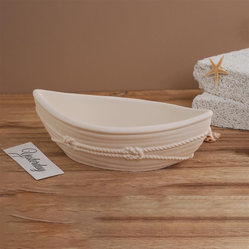 Candle Containers - Silicone Candle Vessel Mold Oval Bowl
