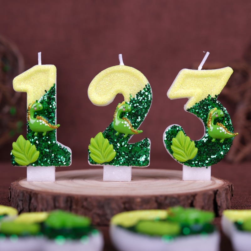 Paraffin Wax - New 0-9 Number Birthday Candles original