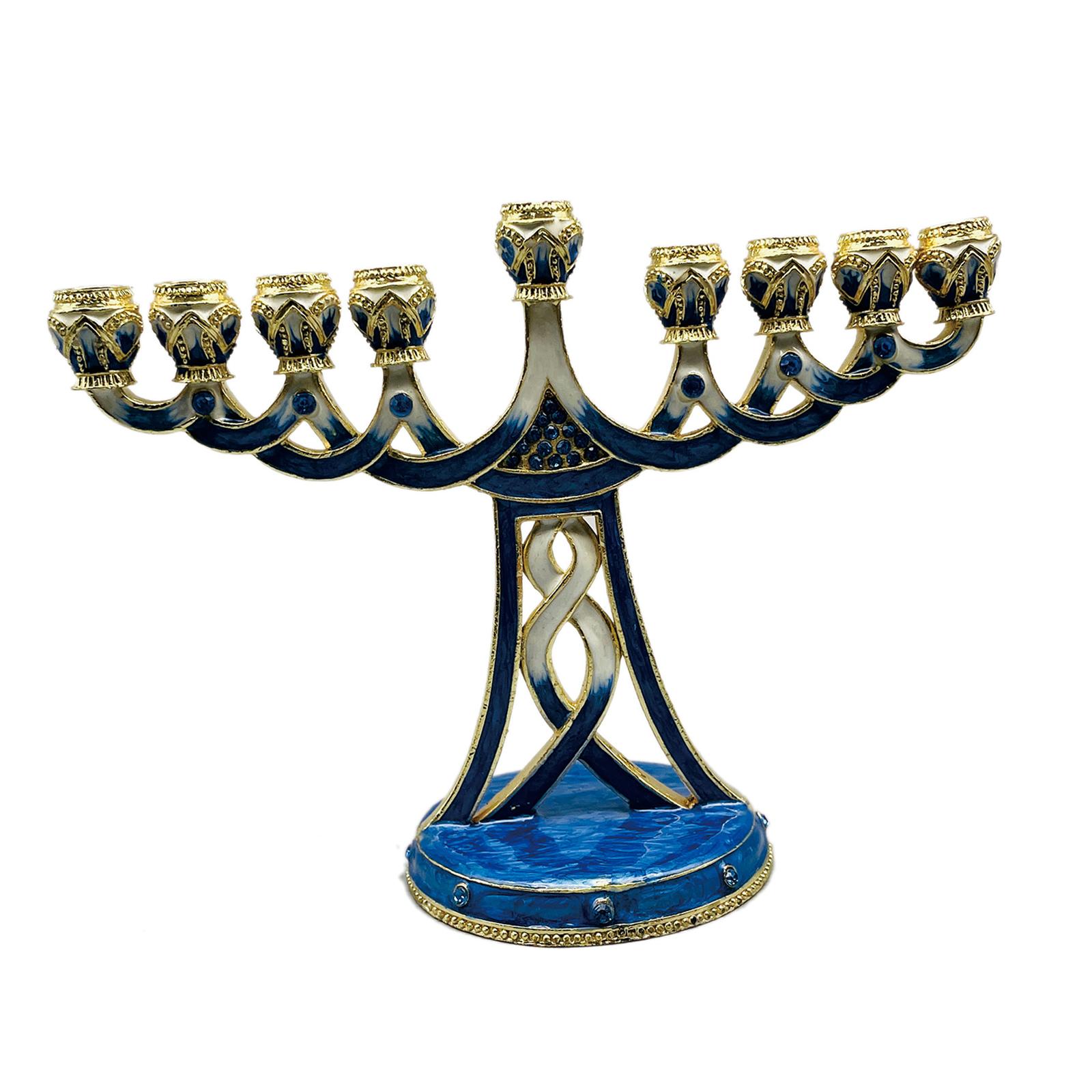Enameled Menorah Candle Holder - đánh giá và giá Paraffin Wax