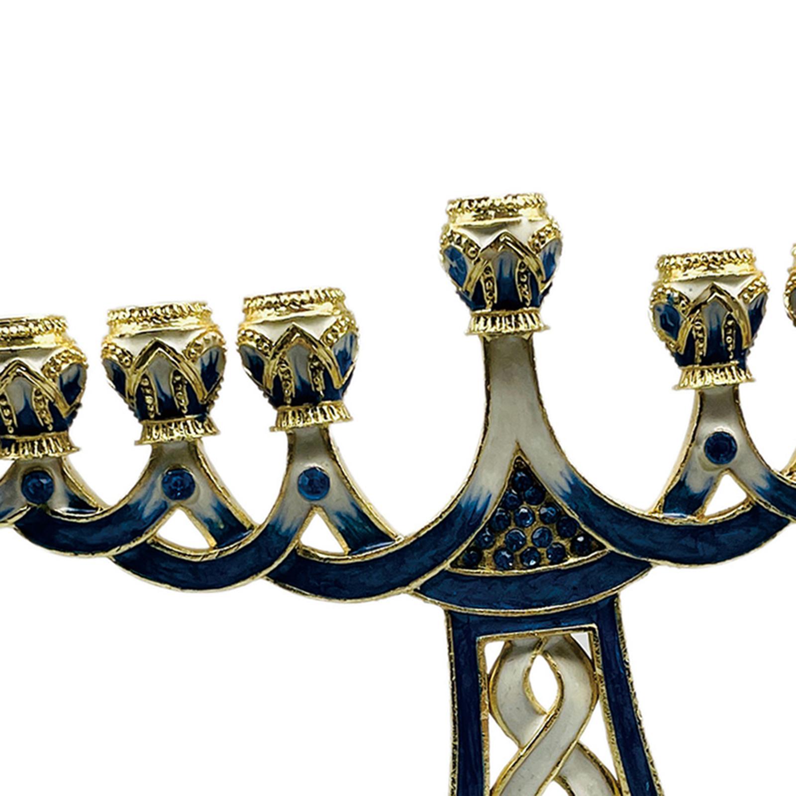 Enameled Menorah Candle Holder - đánh giá và giá Paraffin Wax