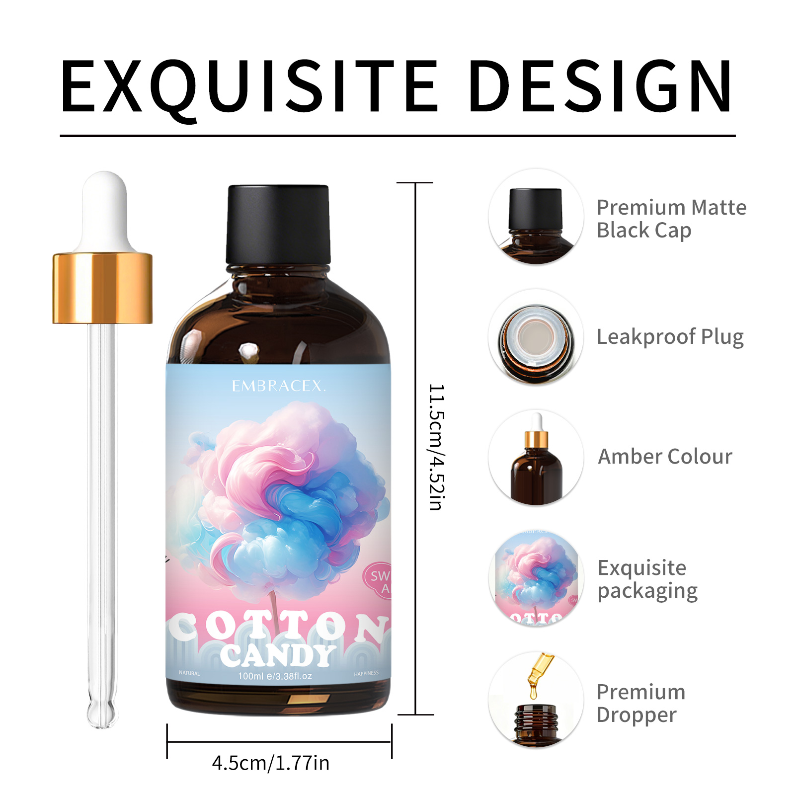 100ml Cotton Candy Fragrance O - đánh giá và giá Candle Fragrance