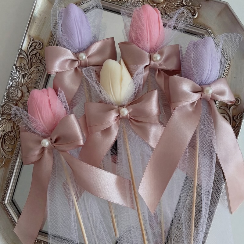 5pcs Tulip Scented Candle on B - đánh giá và giá Soy Wax