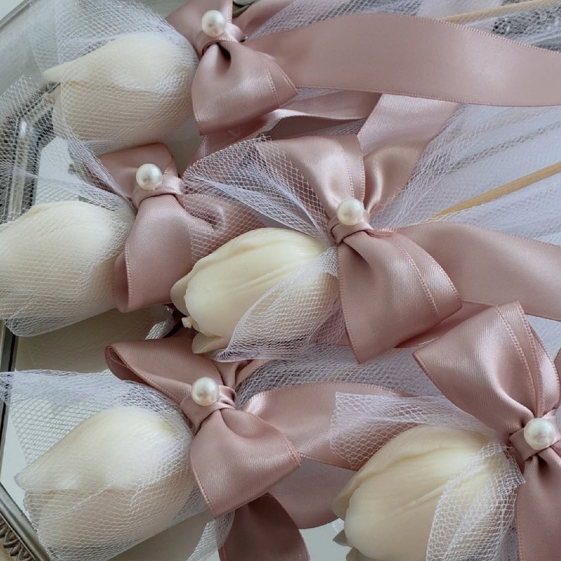 5pcs Tulip Scented Candle on B - đánh giá và giá Soy Wax