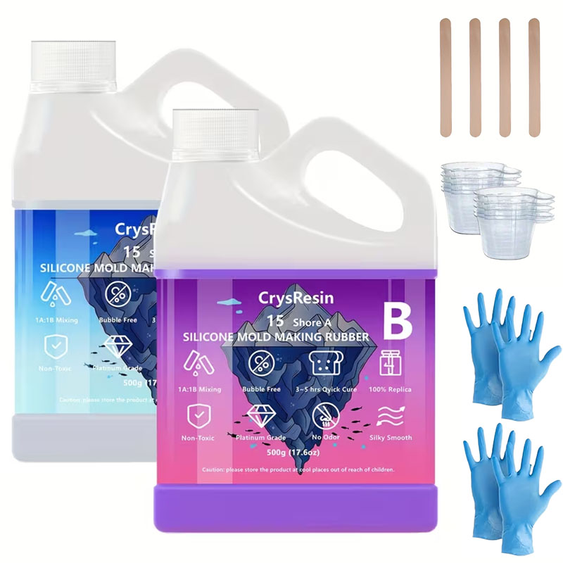 500ml 2 Bottles Liquid Silicon - đánh giá và giá Candle Molds