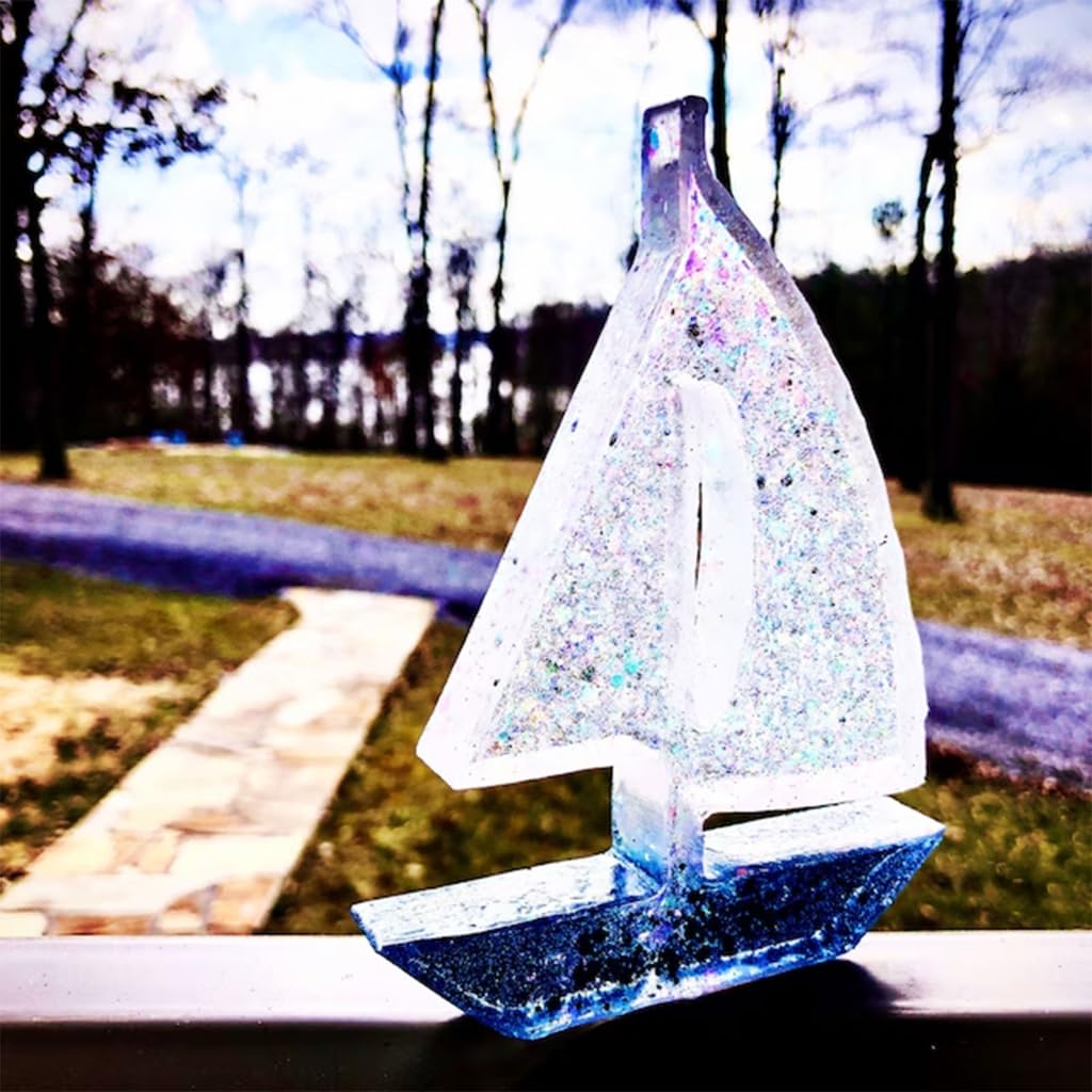 3D Sailboat Night Light Silico - đánh giá và giá Candle Lighter