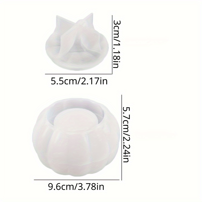 2pcs Pumpkin Jar Silicone Mold - đánh giá và giá Candle Containers