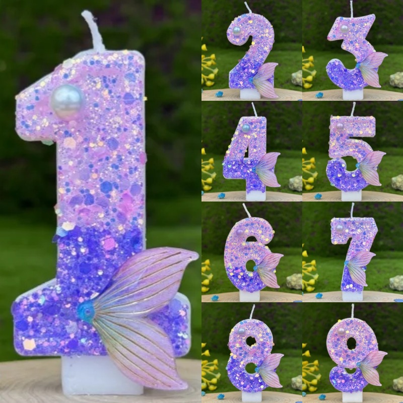 Glitter Purple Gradient Mermai - đánh giá và giá Paraffin Wax