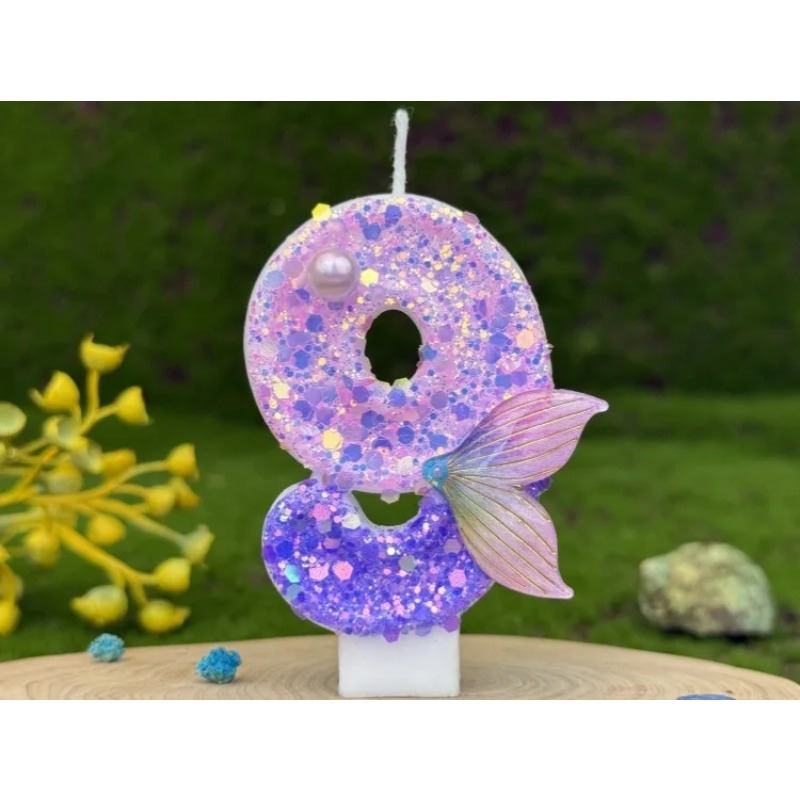 Glitter Purple Gradient Mermai - đánh giá và giá Paraffin Wax