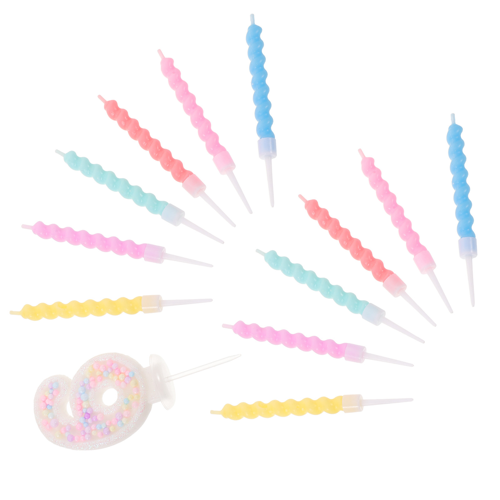 13Pcs Spiral Melting Birthday  - đánh giá và giá Paraffin Wax