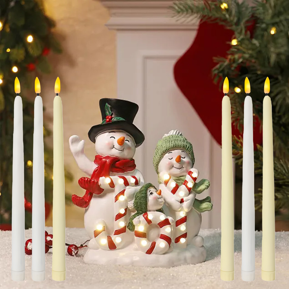 6pcs LED Flameless Taper Candl - đánh giá và giá Silk Candle