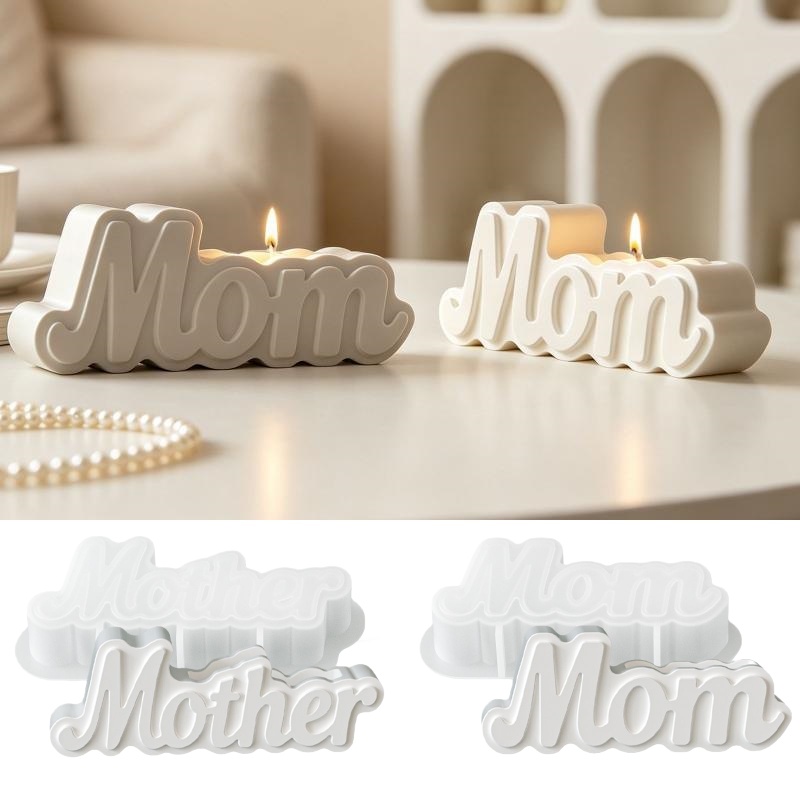 Letter Shape Vase Plaster Sili - đánh giá và giá Candle Containers