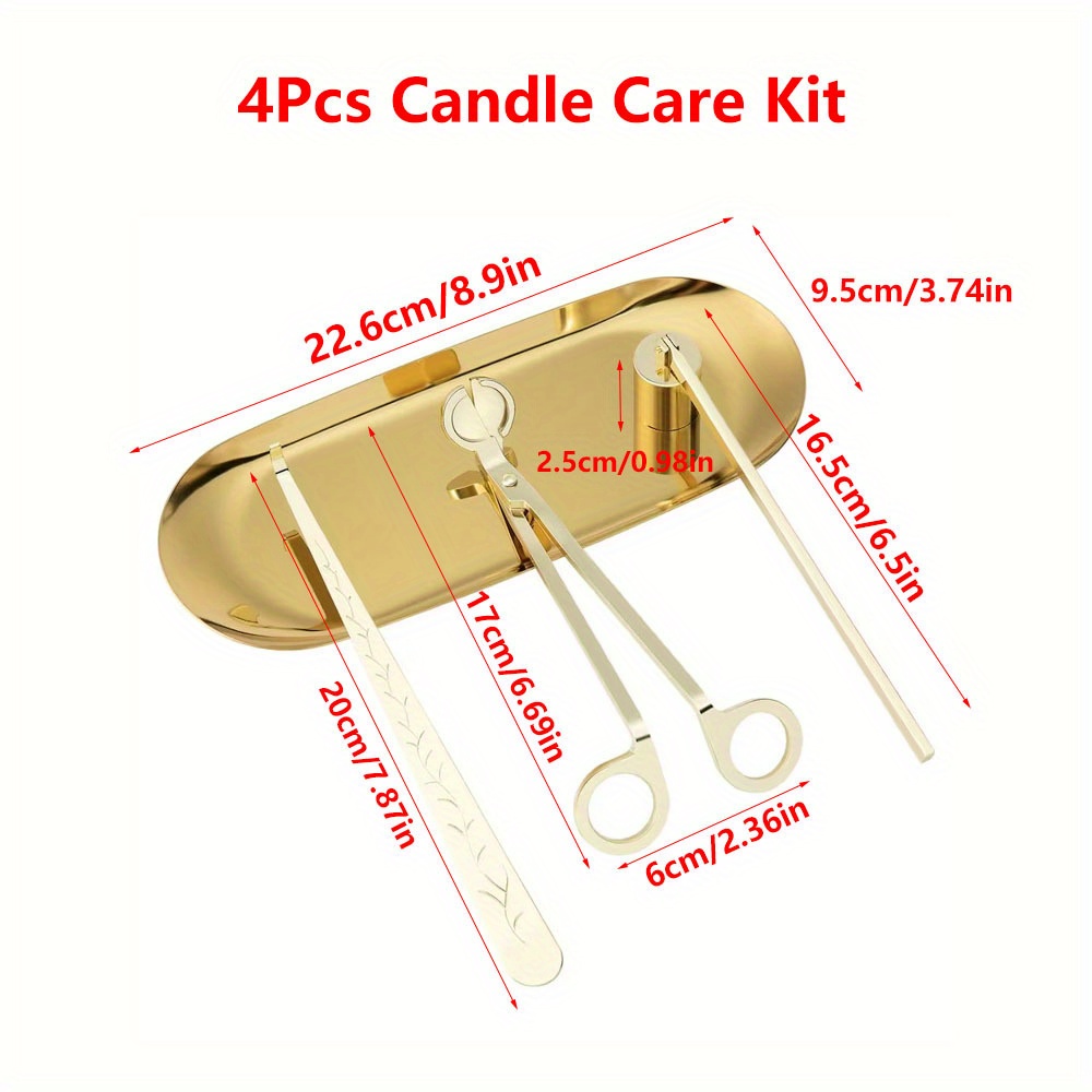 4pcs/set Luxury Candle Care Ki - đánh giá và giá Candle Wick
