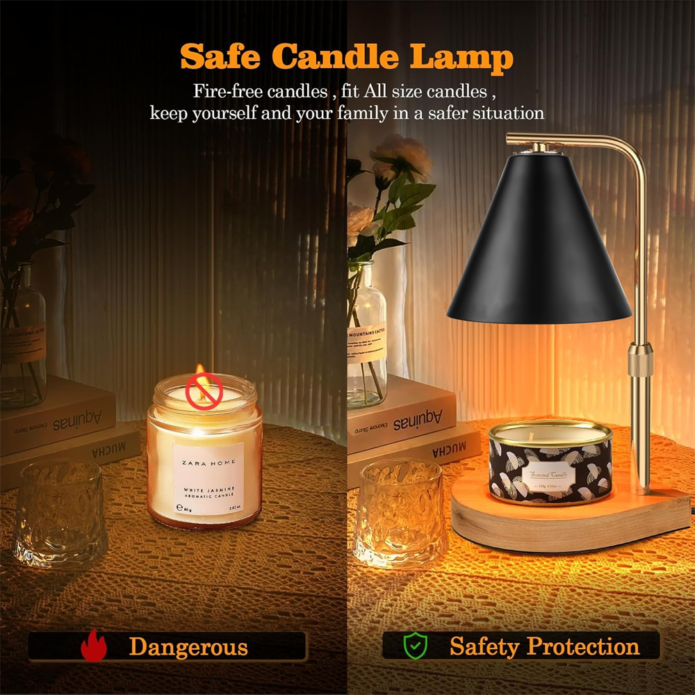 Black Candle Warmer Lamp with  - đánh giá và giá Silk Candle