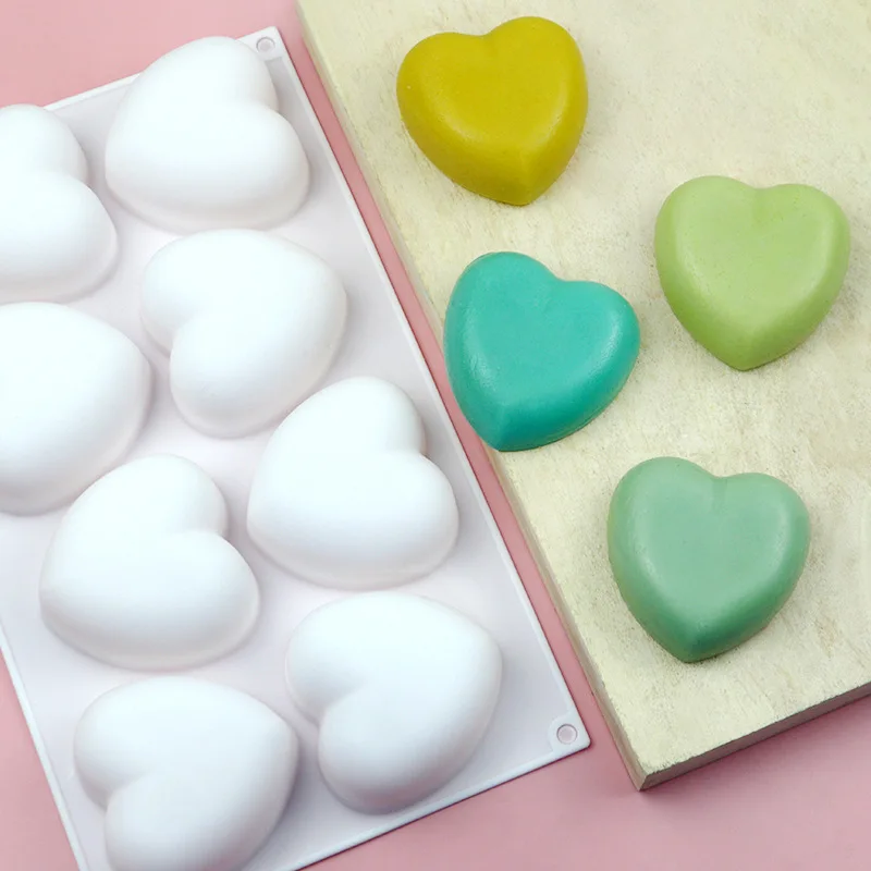 Love Heart Silicone Soap Mold  - đánh giá và giá Candle Making Kit