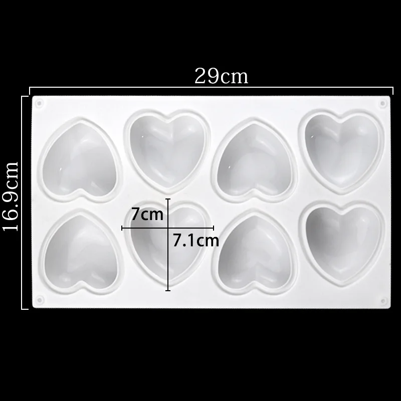 Love Heart Silicone Soap Mold  - đánh giá và giá Candle Making Kit