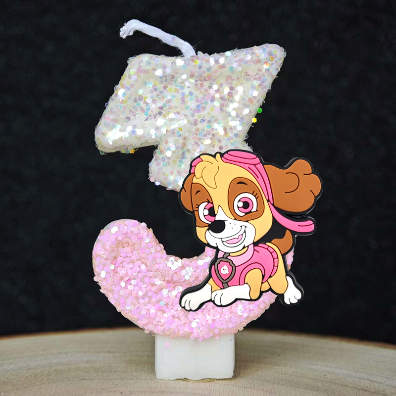 Paw Patrol Anime Number 0-9 Ca - đánh giá và giá Silk Candle