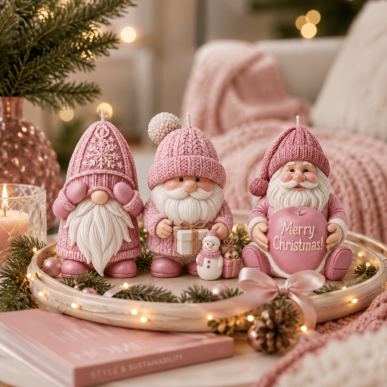 Xmas Holiday Gnome Silicone Ca - đánh giá và giá Candle Making Kit