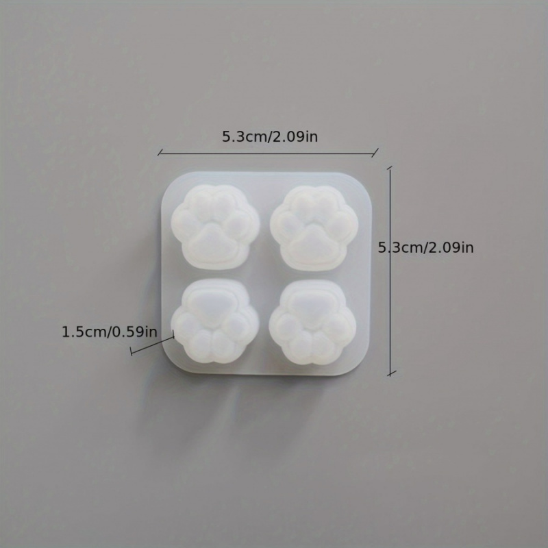 1Cat Paw Pattern Silicone Mold - đánh giá và giá Candle Making Kit