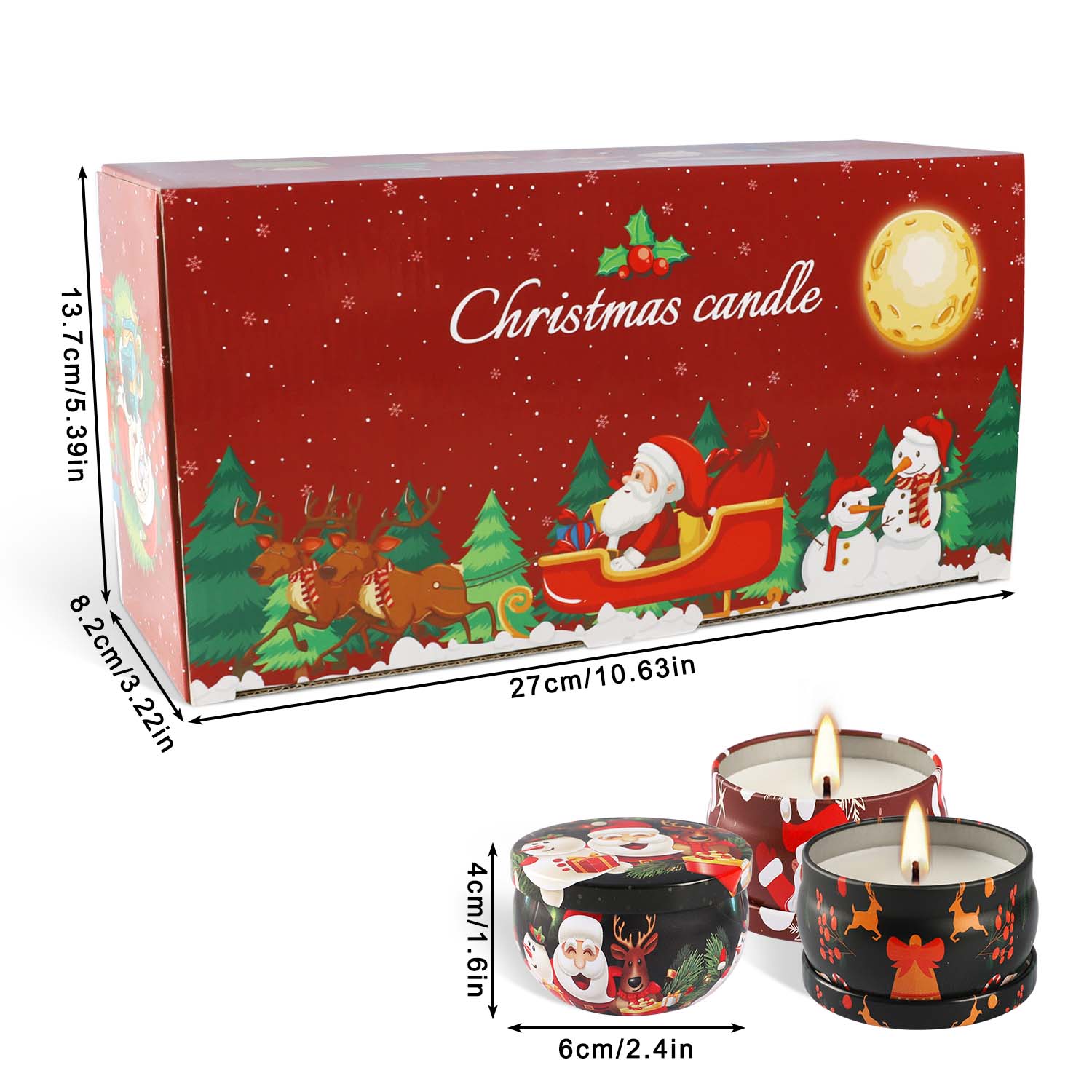 2.3 inch, 16-Piece Christmas S - đánh giá và giá Soy Wax
