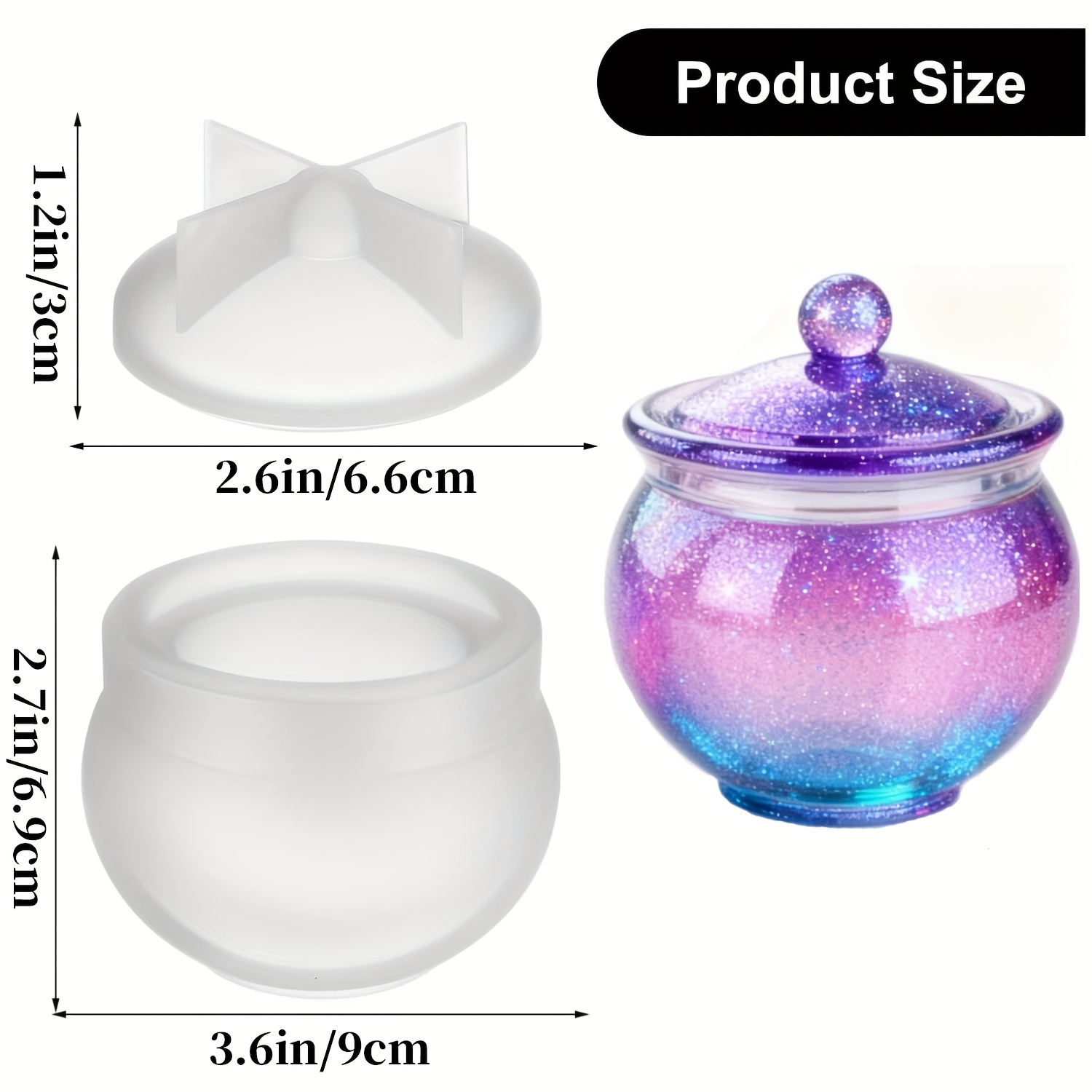 1 set of round resin can molds - đánh giá và giá Candle Containers