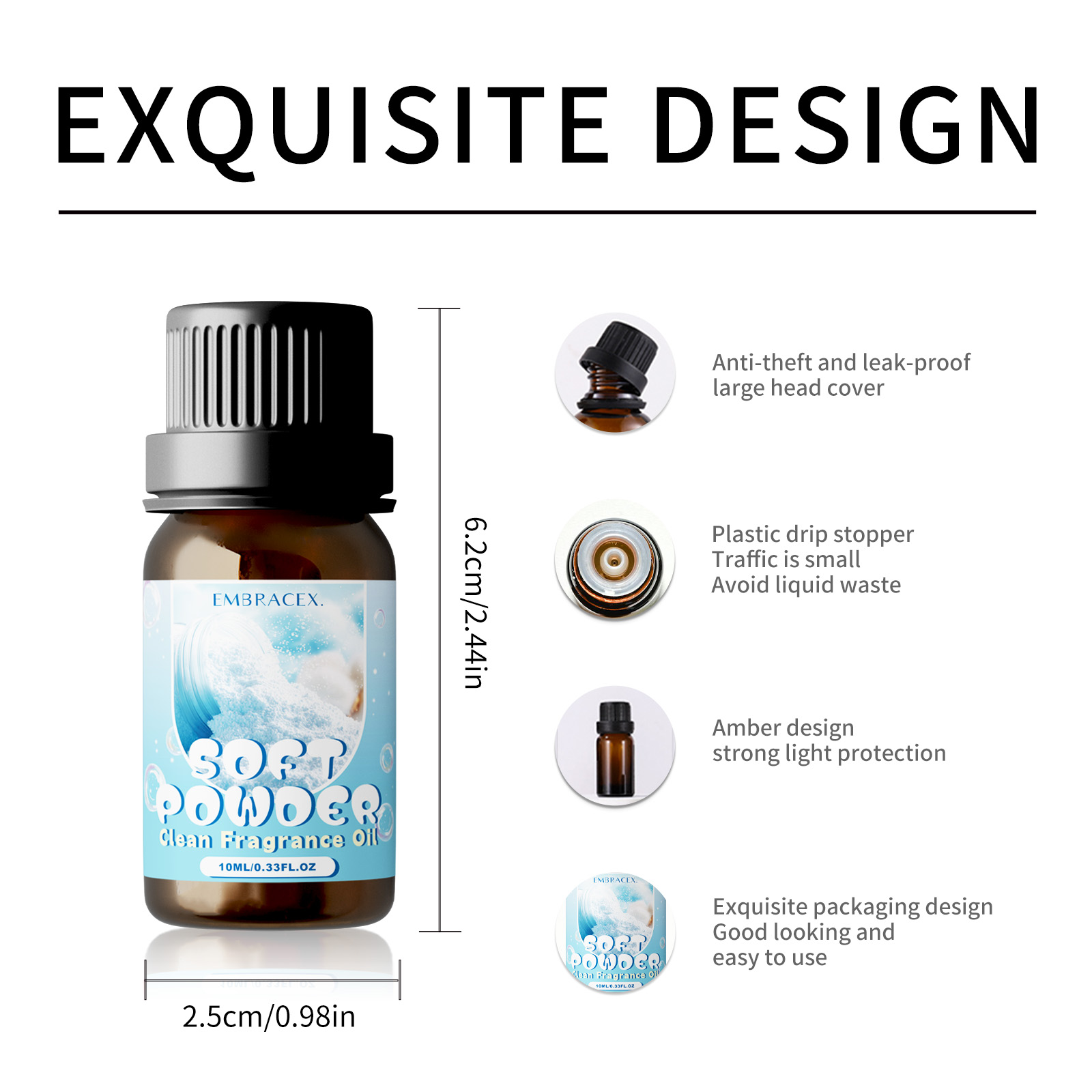 10ml Soft Powder Essential Oil - đánh giá và giá Candle Fragrance